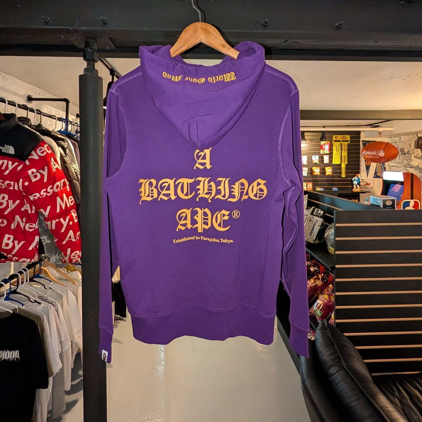 A Bathing Ape Pullover Hoodie (Purple)