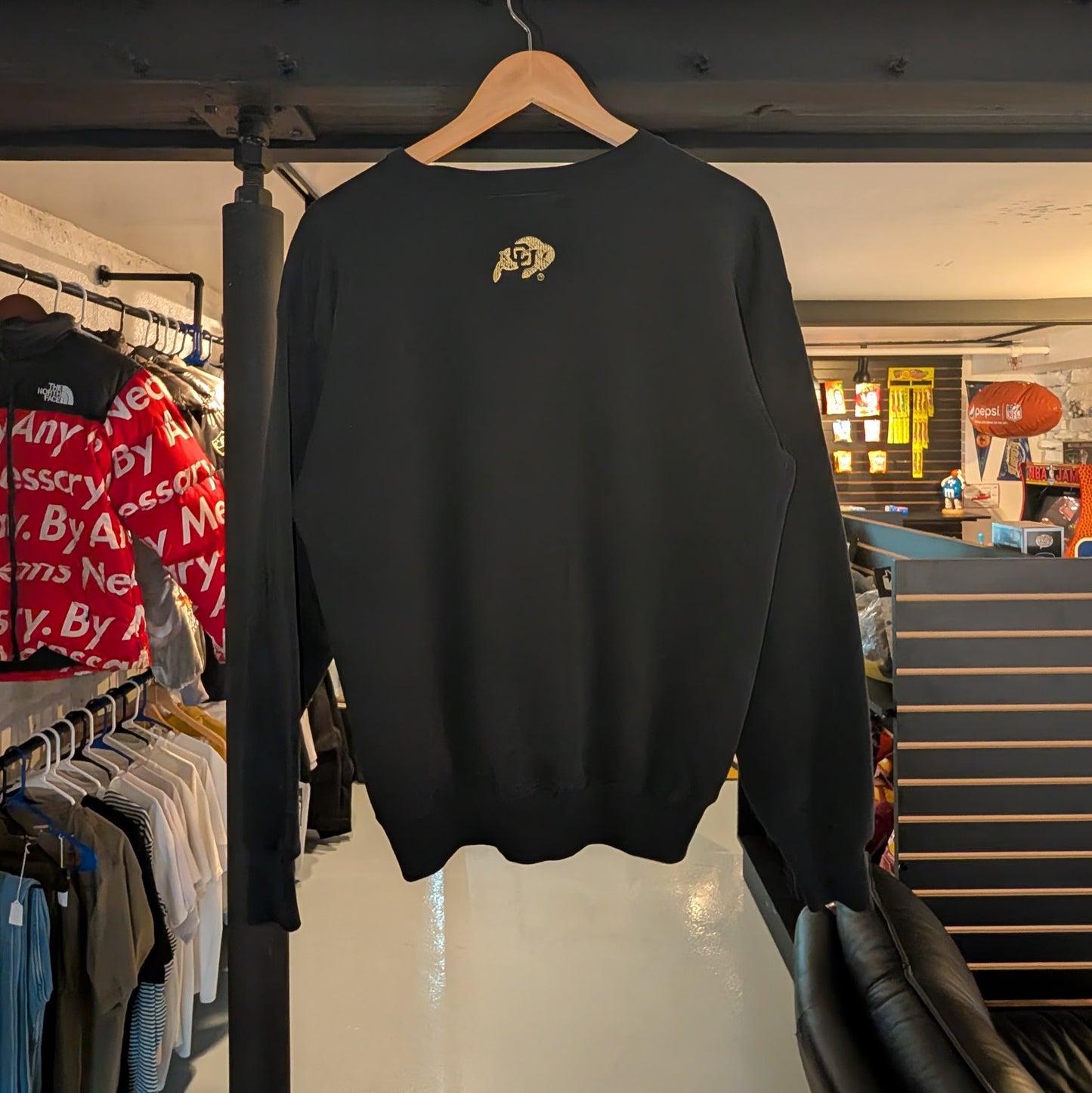 University of Colorado Embroidered Logo Crewneck