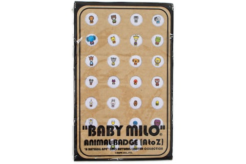 Baby Milo Animal Badge Set (A to Z)