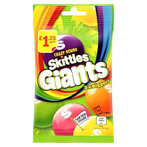 Skittles Crazy Sours Giants (UK)