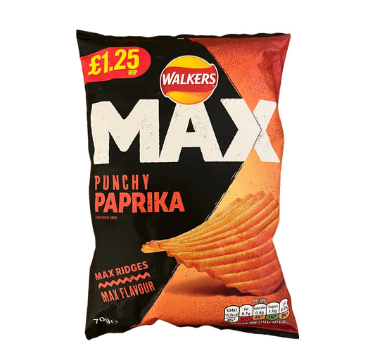 Walkers Max Punchy Paprika (UK)