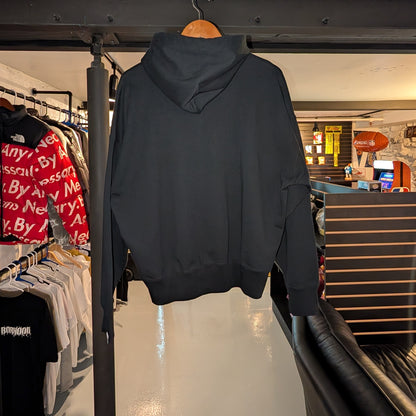 A Bathing Ape Embroidery Loose Fit Pullover Hoodie (Black)