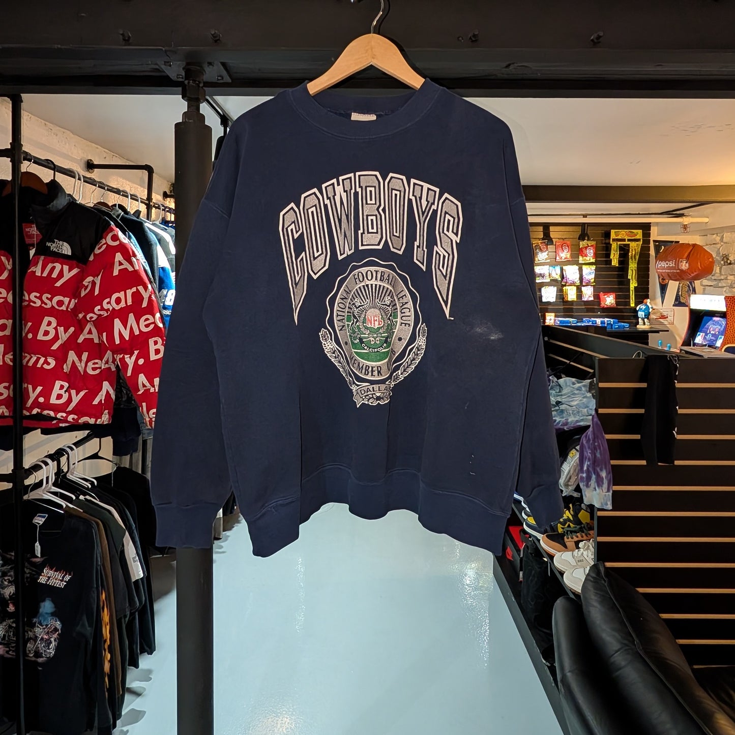 Dallas Cowboys 1990s Navy Crewneck