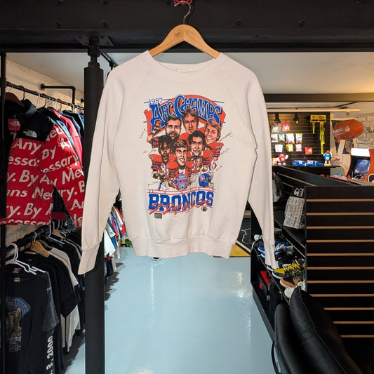 Denver Broncos 1987 AFC Champions Caricature Crewneck