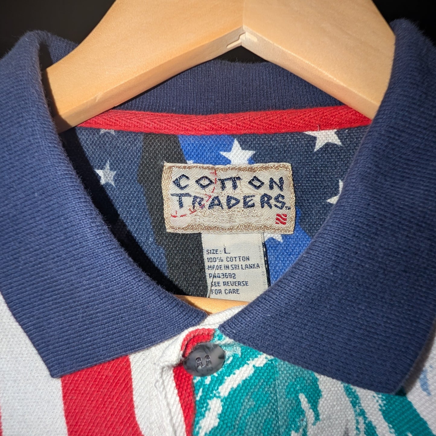 Cotton Traders Sports World Flags Polo