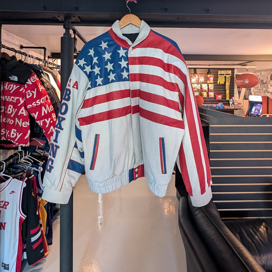 USA Boxing Leather Jacket