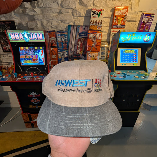 US West U.S Olympics Sponsor Hat
