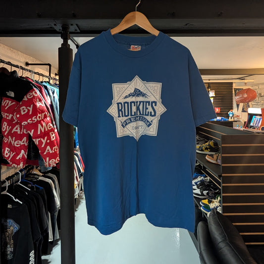 Vtg Rockies Premium Draft Tee