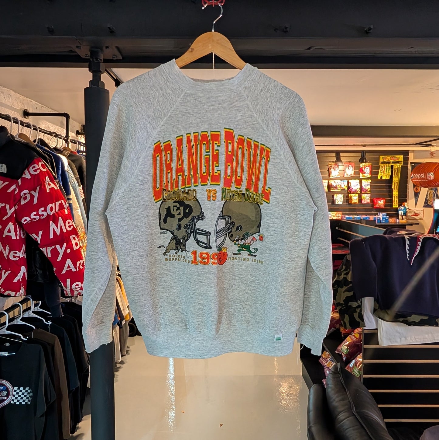 Orange Bowl 1990 Colorado vs Notre Dame Crewneck