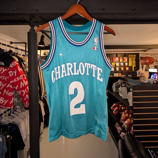 Larry Johnson Charlotte Hornets Champion Jersey