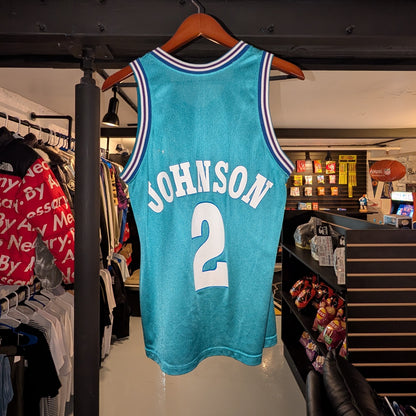 Larry Johnson Charlotte Hornets Champion Jersey